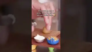 What tiny dish should we make next for our smol friends 🥺 #miniature #tiny #bakedpotato #tinyfood