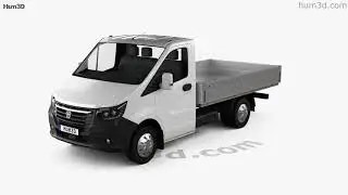 GAZ Gazelle Next Single Cab Flatbed 2022 3D model by 3DModels.org