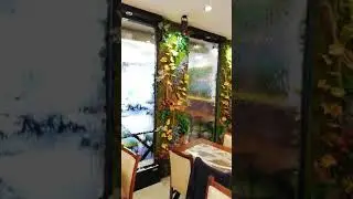 Cafe Bölmesi - Su Duvarı ve Dikey Bitki - 0537 835 5515