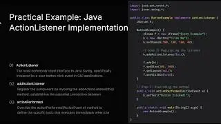 EVENT LISTENER INTERFACES IN JAVA