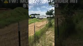 I hope he’s ok 🙏 #lightningstrike #lightning #dirtbike