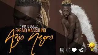 Capa de Revista ensaio Masculino - Anjo Negro #Estudio