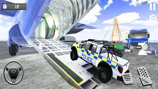 Transporting Police Ford Car in Cargo Plane   Transport Sim 3D Android Gameplay