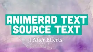 Animerad text/Source text i After Effects #aftereffects #aftereffectstutorial #effects #animation
