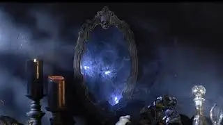 Animated Cracking Mirror with Skull | Grandin Road