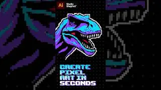 Create pixel art in seconds | Adobe Illustrator 