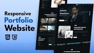 Build A Modern Responsive Portfolio Website Using HTML & CSS Only