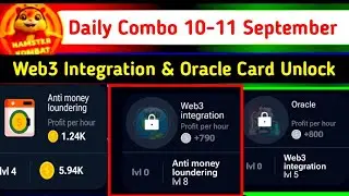 how to unlock web 3 integration card in hamster kombat | unlock Oracle Card daily combo 15 august