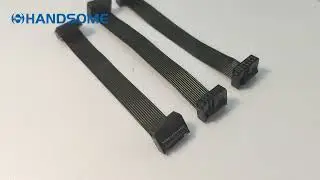 2.54 Pitch IDC Flat Ribbon Cable FC12P(2*6P), Black Cable, 12CM