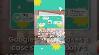 Google Play releases a latest case study on Riafy's conversational AI coach. 🤩 🙌