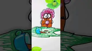 Рисунок как Бруно случайно разлил чашку с какао на стол #shorts