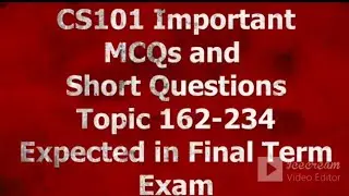 CS101 Final Term perparation Material(All in One)2021 according to new syllabus