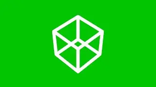 Digital 3D Stroke Cube Rotation Loop | Green Screen | 4K | 60FPS | Free Download
