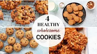 4 Deliciously Healthy Cookies - No Flour, No Butter!