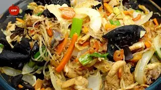 តិចនិចឆាមីសួរផ្ទះខ្ញុំ មិនជ្រាយមិនរឹងទន់ល្មមឆ្ងាញ់ || glassnoodle Recipe