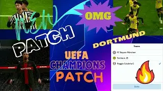 NEW PATCH!! eFootball Pes 2024 MOBILE PATCH Uefa Champions League🔥🔥🔥