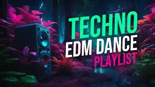 🎵 Techno Vibes ⚡️ EDM Hour with Animated Visuals 🎶