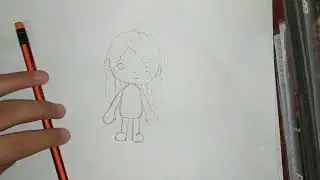 Как нарисовать бумажную куклу тока бока😉