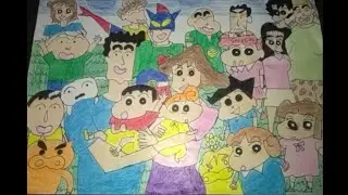 #Shinchan 😍#Drawing 🤩#Shinchan all family drawing 😎😎#Shinchan 😍🔥#SJ Drawing Academy
