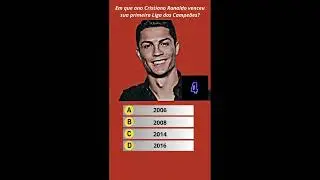 Cristiano Ronaldo Quiz | O quanto você sabe sobre o Cristiano Ronaldo❓