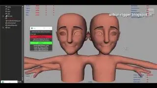Maya Python Mirror Blendshape Tool