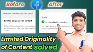 Limited originality of content facebook | limited originality of content facebook solution