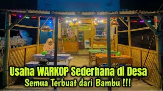 Desain Warung Kopi Sederhana dari Bambu