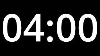 4 MINUTE TIMER with alarm - 240 second COUNTDOWN Clock Alarm
