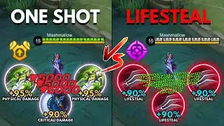 Lesley One Shot Build vs Lesley Lifesteal Build