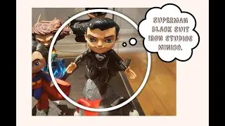 Iron Studios MINICO SUPERMAN Black Suit Zack S  Justice League UNBOXING