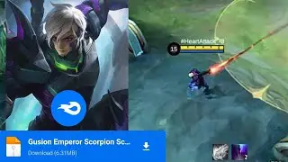 (UPDATE) Gusion Epic Skin Script - Emperor Scorpion | Skin Script Gusion | MLBB