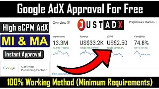 Google Adx Approval | How To Get Google Adx Approval For Free | JustADX Approval