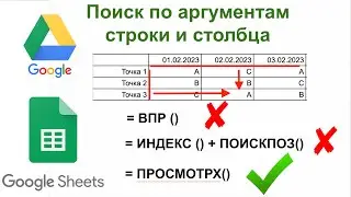 Двумерный поиск по столбцу и строке. Новый подход.