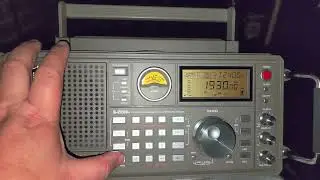 Tuning the 160 meter amateur radio band on Tecsun S-2200x using telescopic antenna
