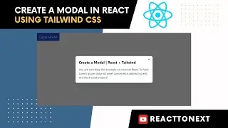 Creating a Modal in React JS with Tailwind CSS
