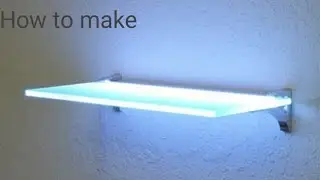 how to make glowing glass shelves | Creative Abhishek