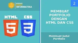 Membuat Portfolio dengan HTML dan CSS #2 Membuat Judul Portfolio
