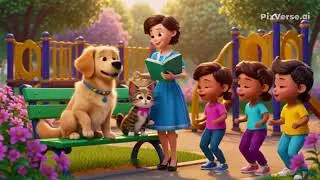 Puppy & Kitty Animal Sounds Song for Kids | Learn with Fun!