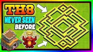 NEW TOWN HALL 8 (TH8) TROPHY BASE 2018!! COC BEST TH8 TROPHY BASE DESIGN / LAYOUT! - CLASH OF CLANS