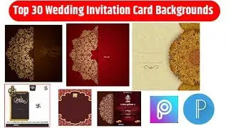 Top 30 Wedding Invitation Card Designs download | Picsart Wedding Invitation Editing Material |