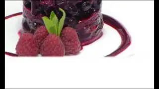 Garnish the plates with a few raspberries and serve