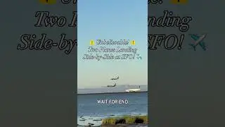 Unbelievable sight at SFO! Wait for end for Wallpaper ✈️🤩
