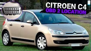 Ситроен С4 обд 2 раcположение разъема в автомобиле. OBD 2 location Citroen C4. ОБД2, OBD2, OBDII