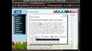Code breaker. Break secret codes with letter frequency analysis and a dictionary. Free javascript.