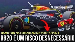RB20 Apresenta Inovação Aerodinâmica Extrema e Mudança de Hamilton para a Ferrari Anima Verstappen