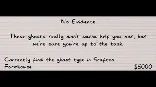 Phasmophobia Ascension Update 10th Weekly Challange : No Evidence