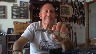 Coltello chiudibile manico madreperla produzione JAPAN Knife