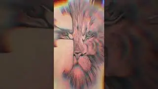 Full Back Lion Face Tattoo design