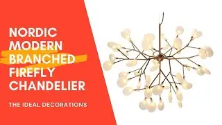 Nordic Modern Branched Firefly Chandelier