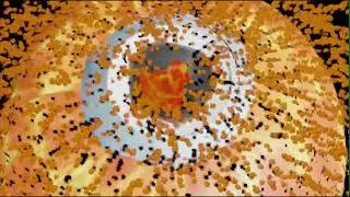 Earth hit by large asteroid /Impact simulation /Blender
